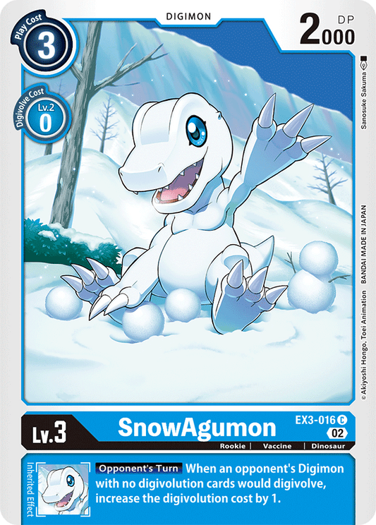 SnowAgumon (EX3-016) Common