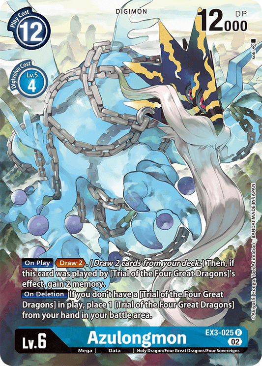 Azulongmon (EX3-025) Alternative Art