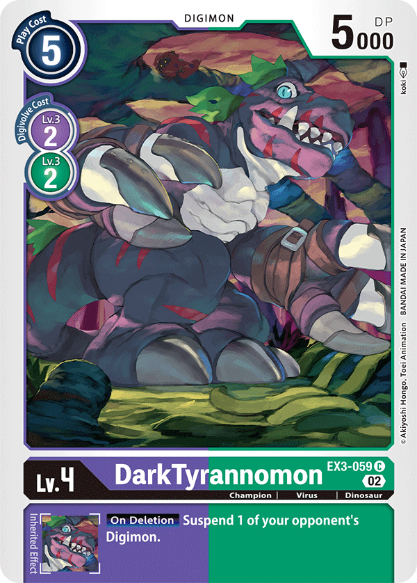 DarkTyrannomon (EX3-059) Common