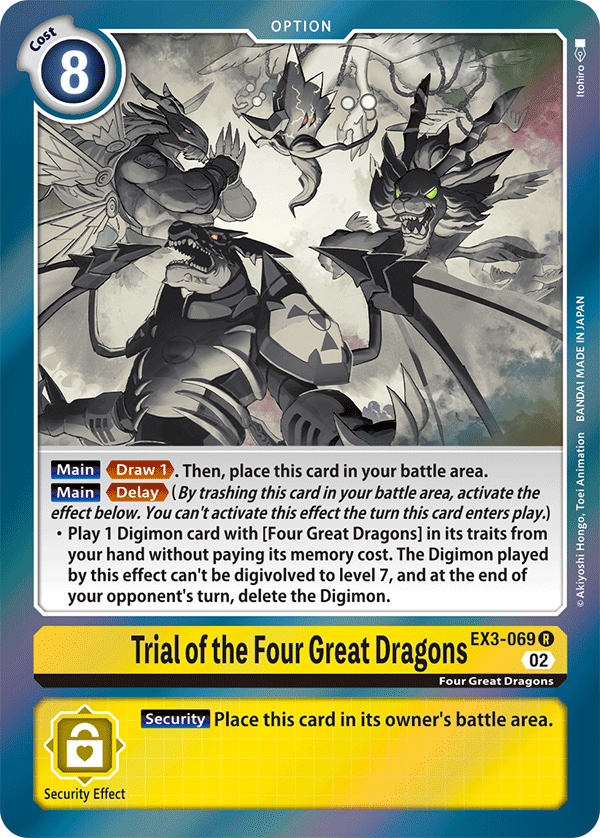 Trial of the Four Great Dragons (EX3-069) Rare