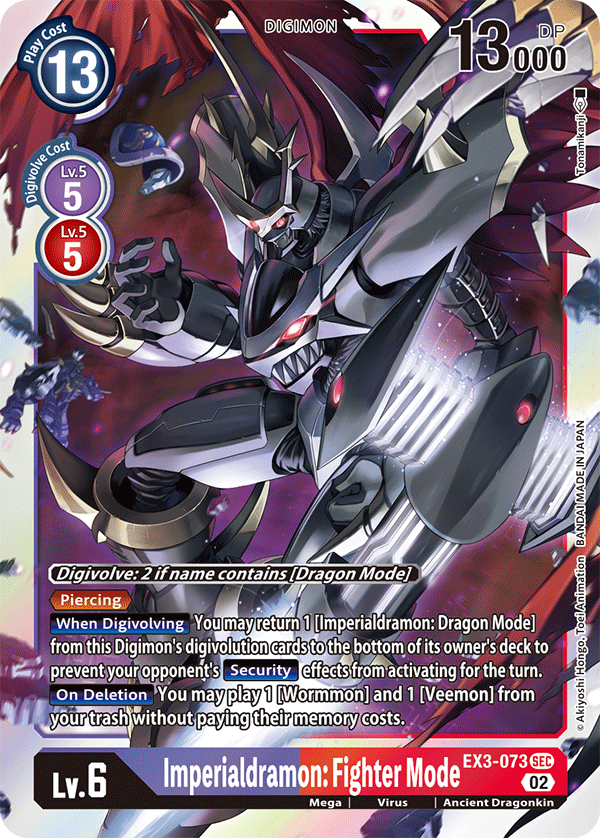 Imperialdramon: Fighter Mode (EX3-073) Secret Rare