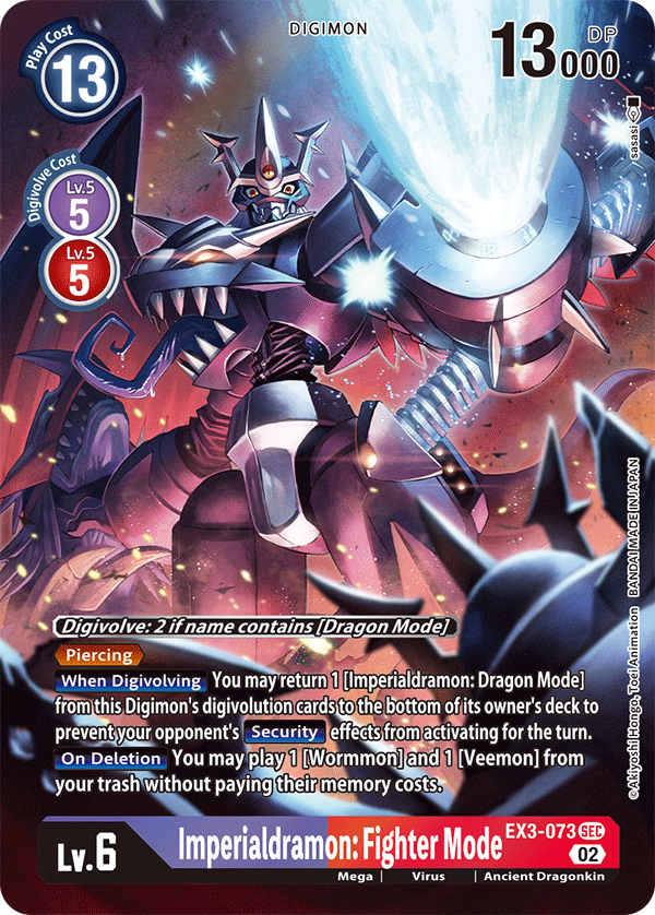 Imperialdramon: Fighter Mode (EX3-073) Alternative Art