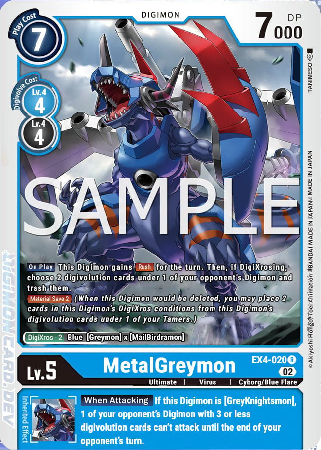 MetalGreymon (EX4-020) Rare