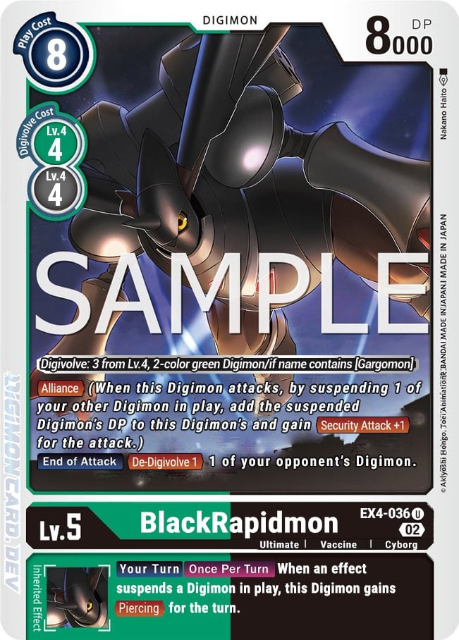 BlackRapidmon (EX4-036) Uncommon