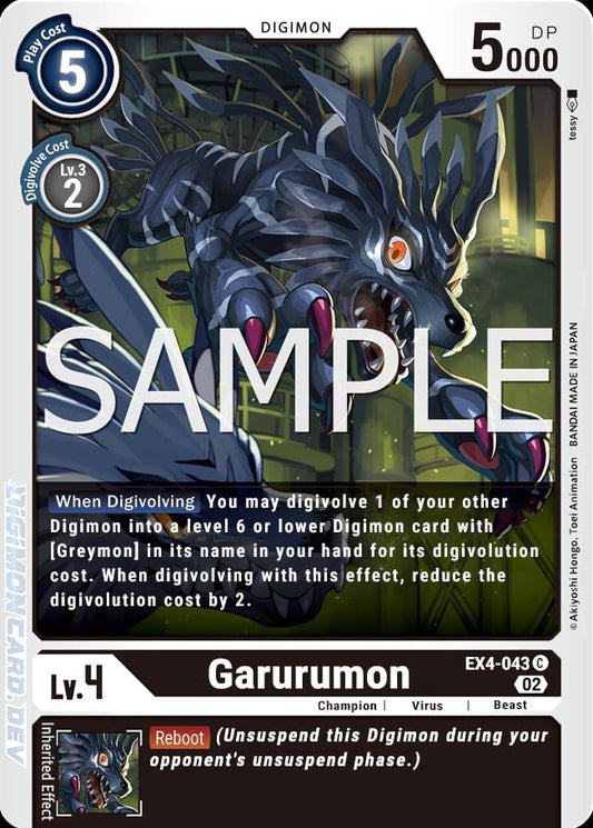 Garurumon (EX4-043) Common