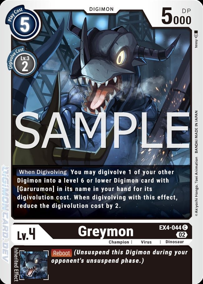 Greymon (EX4-044) Common