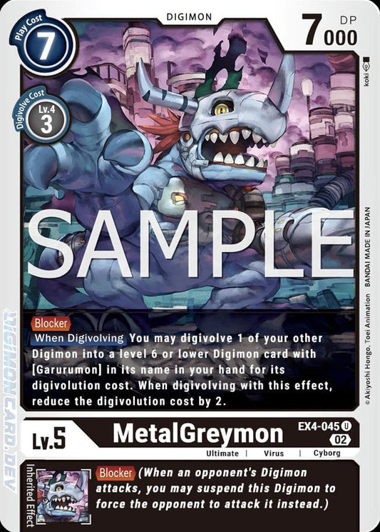 MetalGreymon (EX4-045) Uncommon