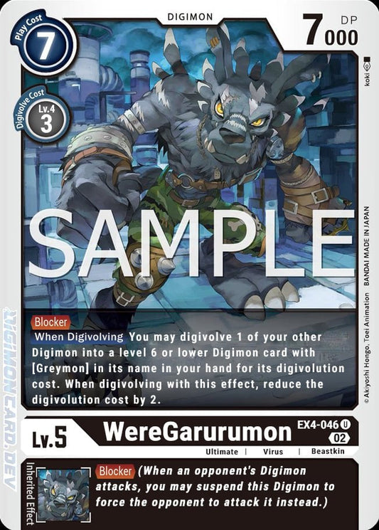 WereGarurumon (EX4-046) Uncommon