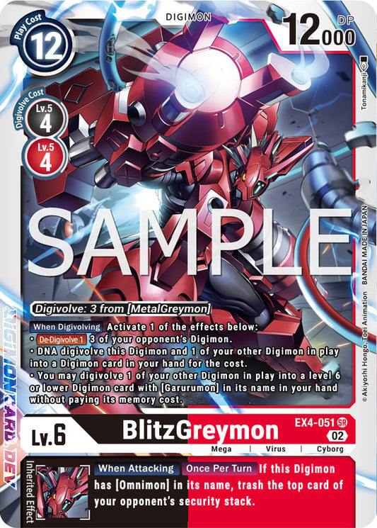 BlitzGreymon (EX4-051) Super Rare