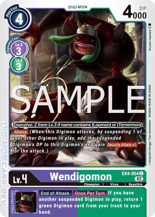 Wendigomon (EX4-054) Common