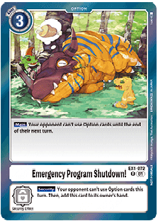 Emergency program Shutdown! (EX1-072) Alternative Art DP01