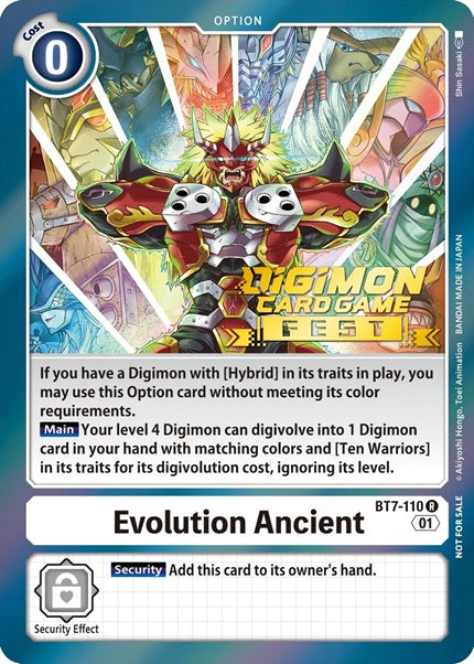 Evolution Ancient (BT7-110) Fest Stamped