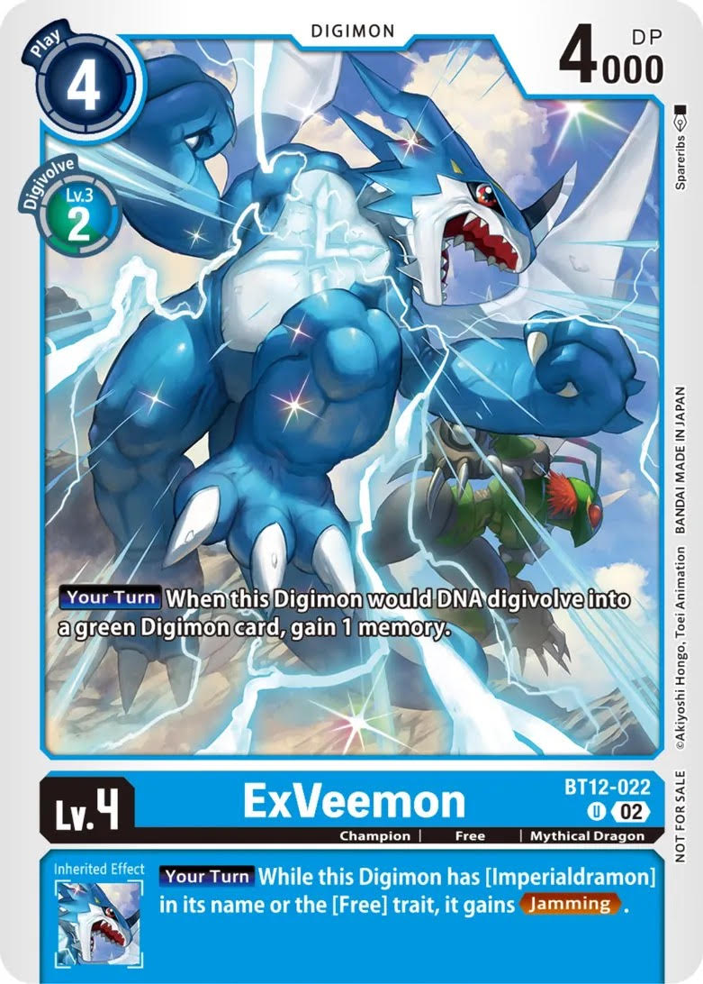 ExVeemon (BT12-022) Uncommon The Beginning Tutorial Deck