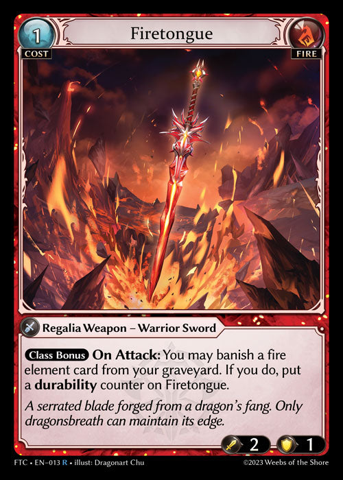 Firetongue (Fractured Crown) EN-013 Rare