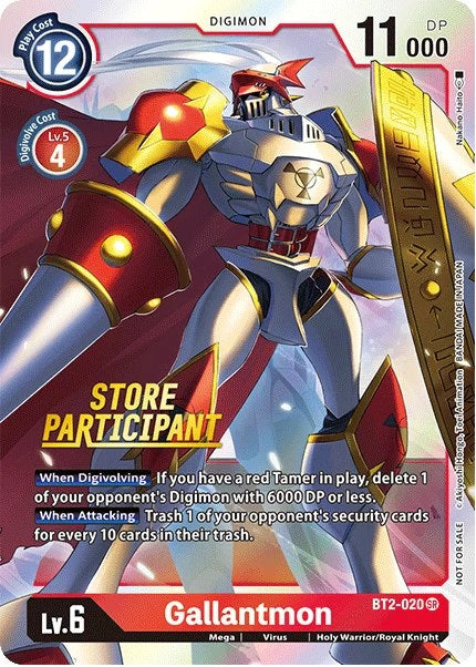 Gallantmon (BT2-020) (Store Participant)