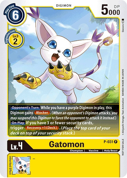 Gatomon (P-031) Non Foil Great Legend Power Up Pack