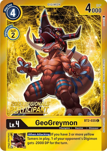 GeoGreymon (BT2-035) (2023 Regionals Participant)