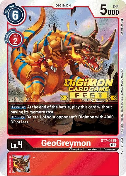 Geogreymon (ST7-06) Fest Stamped