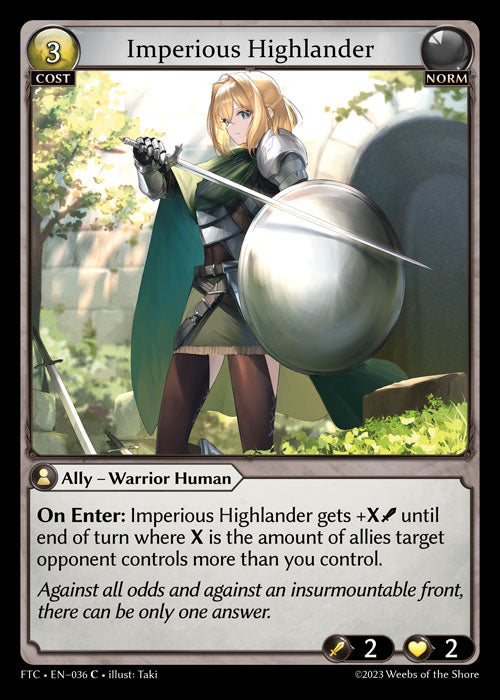 Imperious Highlander (Fractured Crown) EN-036 Common
