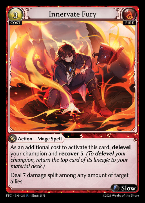 Innervate Fury (Fractured Crown) EN-055 Rare
