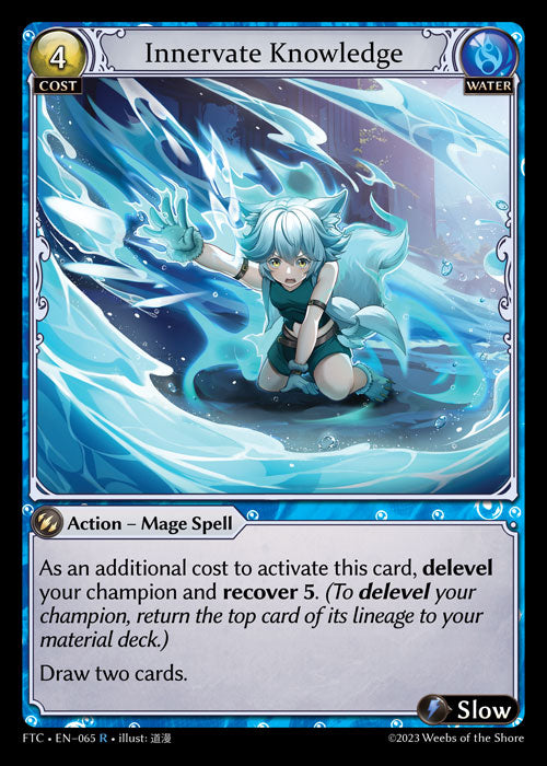 Foil Innervate Knowledge (Fractured Crown) EN-065-Rare