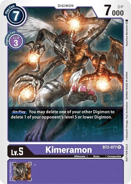 Kimeramon (BT2-077) Battle of Omni Pre-Release