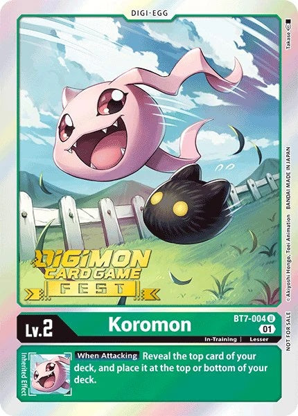 Koromon (BT7-004) Fest Stamped