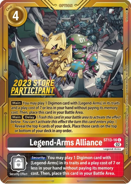 Legend-Arms Alliance (ST13-16) (2023 Store Participant)