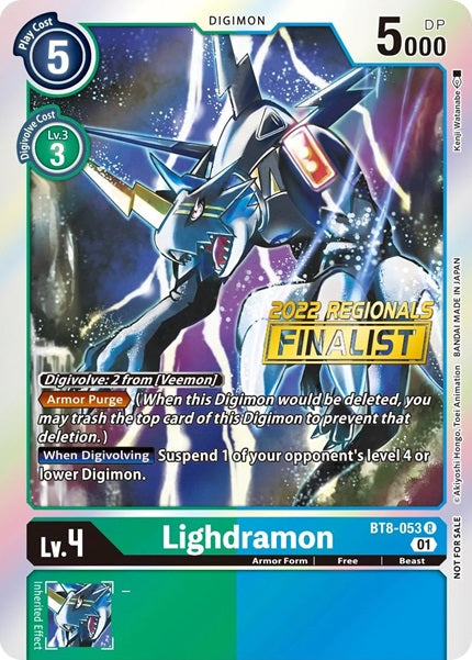 Lighdramon (BT8-053) (2022 Regionals Finalist)