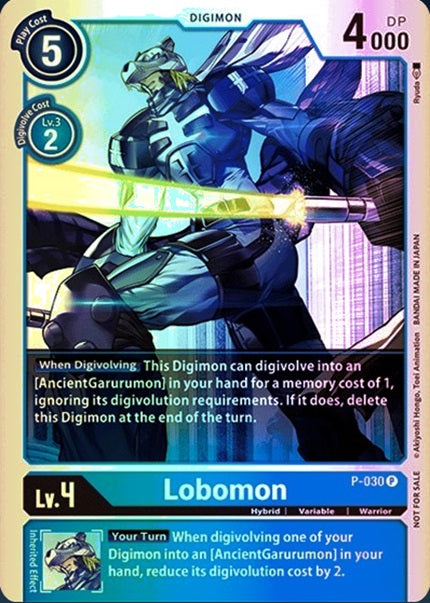 Lobomon (P-030) Foil Great Legend Power Up Pack