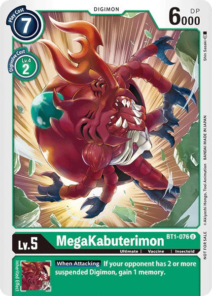 MegaKabuterimon (BT1-076) (Tamer Battle Pack 1)