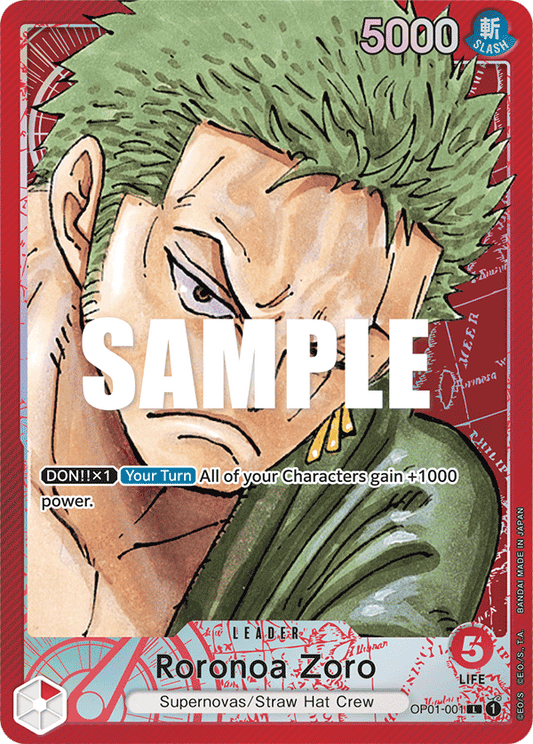 Roronoa Zoro (OP01-001) Alternative Art