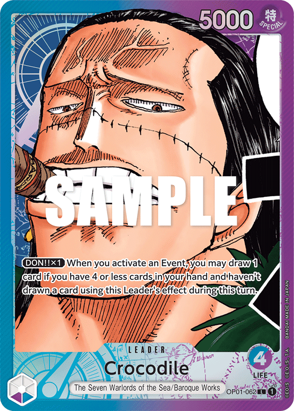 Crocodile (OP01-062) Alternative Art