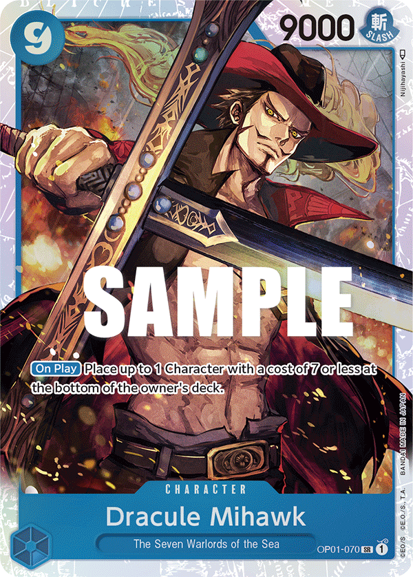 Dracule Mihawk (OP01-070) Super Rare
