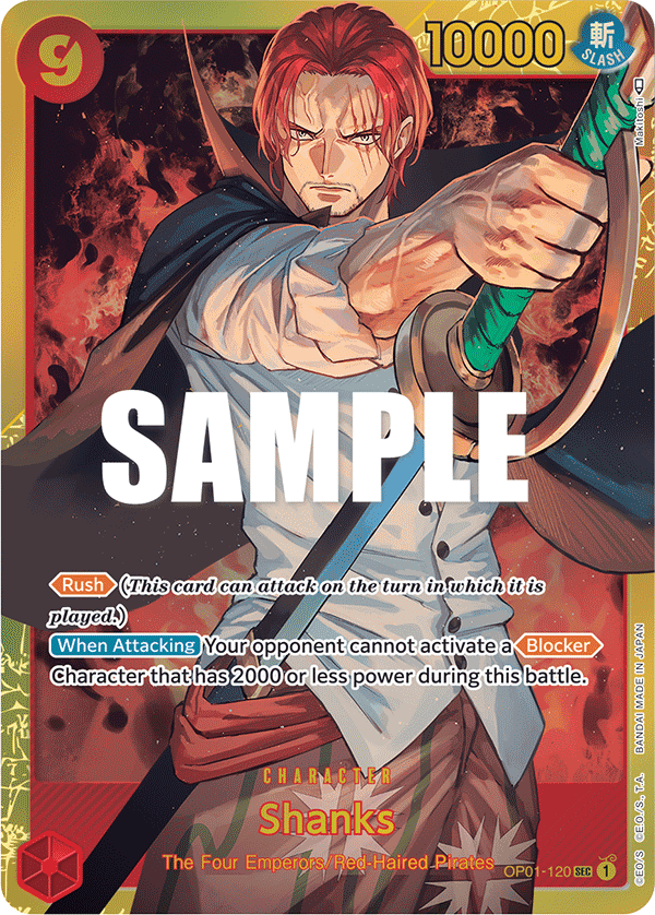 Shanks (OP01-120) Secret Rare