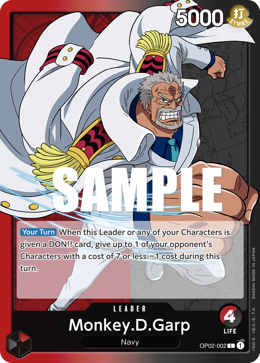 Monkey D. Garp (OP02-002) Leader