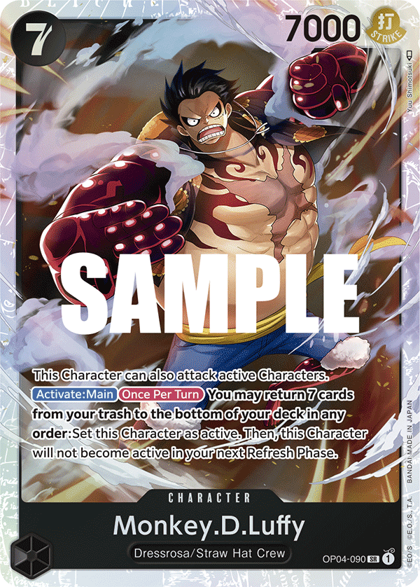 Monkey D. Luffy (OP04-090) Super Rare