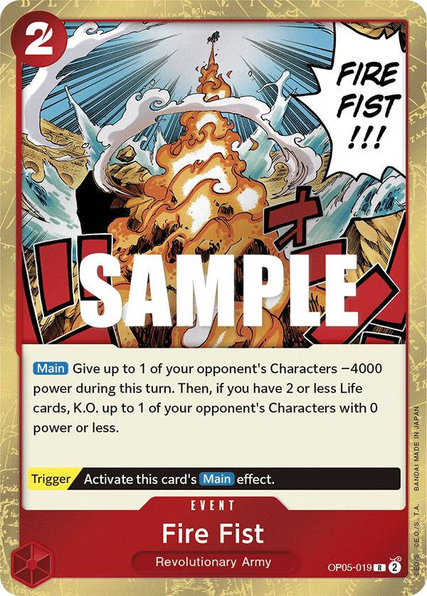 Fire Fist (OP05-019) Rare