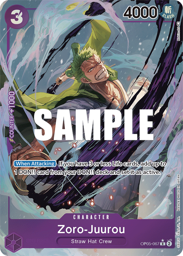 Zoro-Juurou (OP05-067) Alternative Art