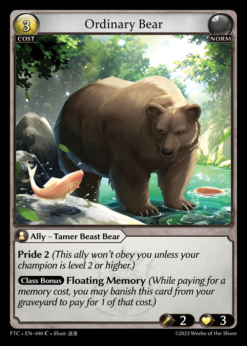 Ordinary Bear (Fractured Crown) EN-040 Common
