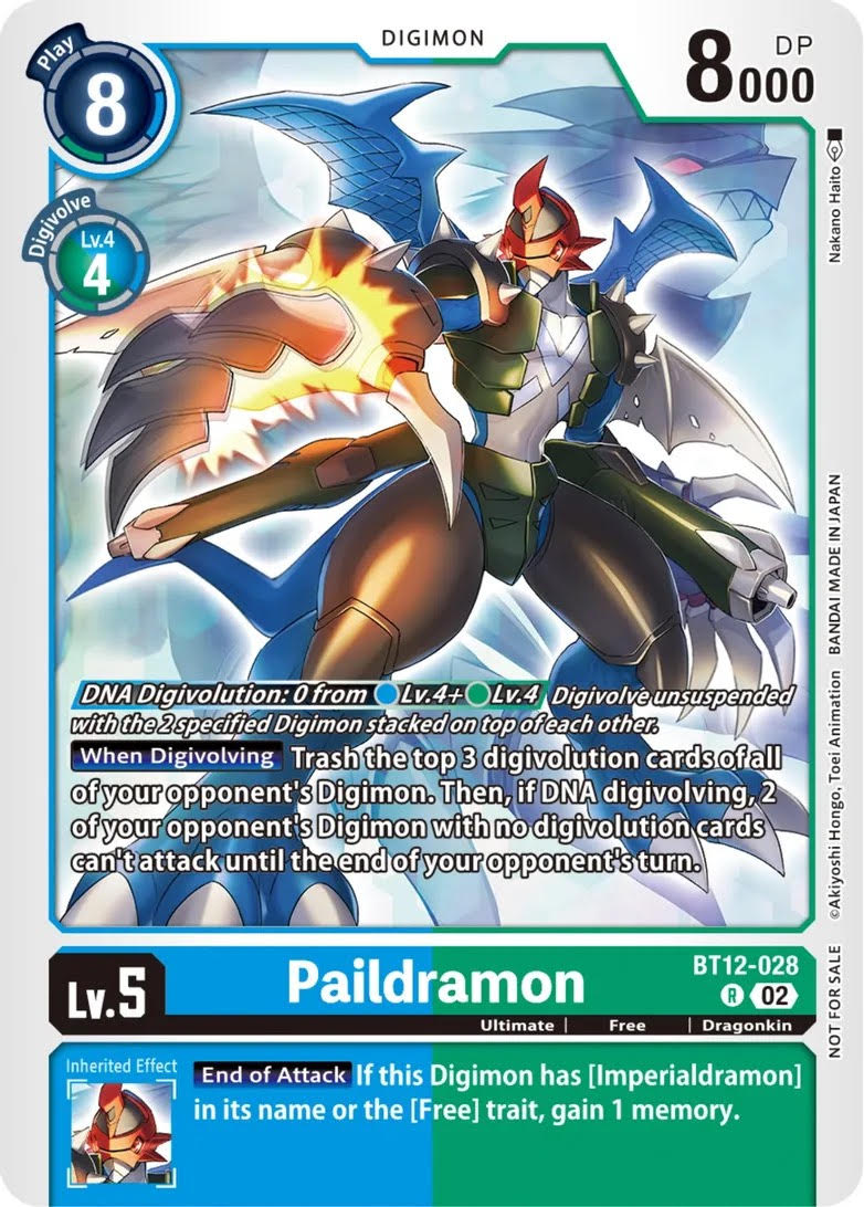 Paildramon (BT12-028) Rare The Beginning Tutorial Deck