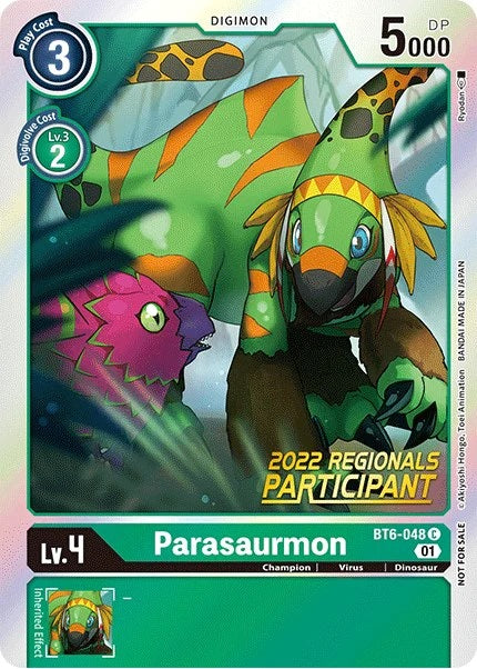 Parasaurmon (BT6-048) (2022 Regionals Participant)