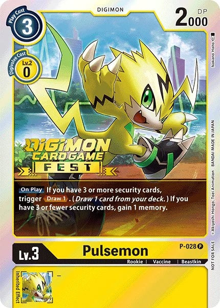 Pulsemon (P-028) Fest Stamped