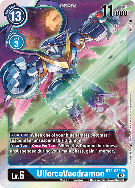 UlforceVeedramon (BT2-032) Super Rare (Resurgence Booster Set)