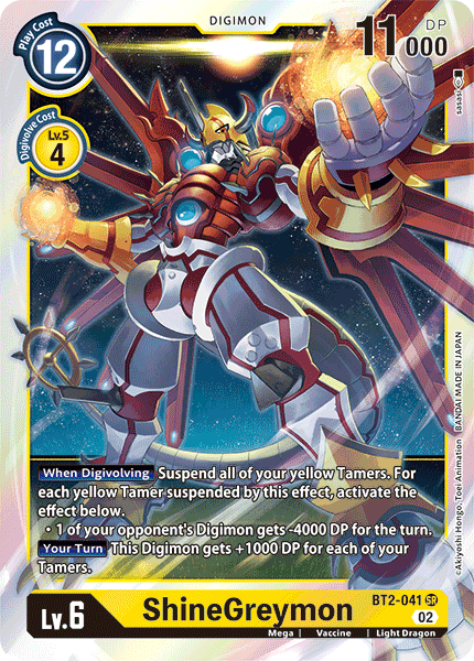 ShineGreymon (BT2-041) Super Rare (Resurgence Booster Set)