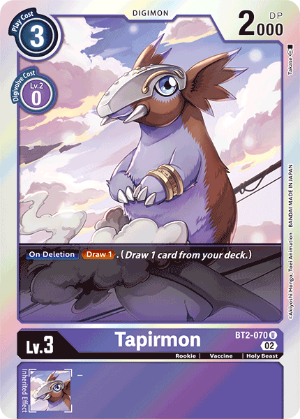 Tapirmon (BT2-070) Uncommon (Resurgence Booster Set)