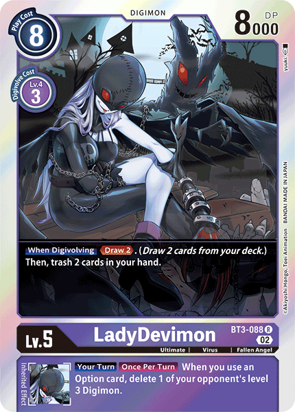 LadyDevimon (BT3-088) Rare (Resurgence Booster Set)