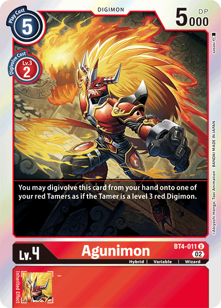 Agunimon (BT4-011) Uncommon (Resurgence Booster Set)