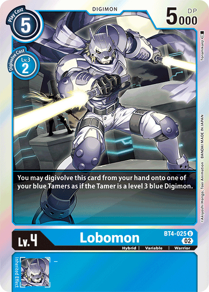 Lobomon (BT4-025) Uncommon (Resurgence Booster Set)