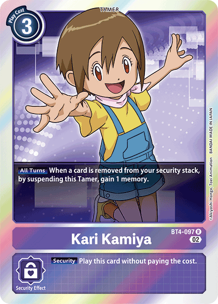 Kari Kamiya (BT4-097) Rare (Resurgence Booster Set)